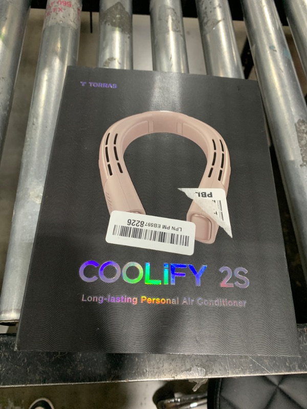 Photo 1 of TORRAS COOLiFY 2S Neck Fan [2025 Upgraded], 28H Extended Battery Life, Neck Fans that Blow Cold Air, Neck Air Conditioner, Cooling Neck Fan for Work, Hiking, Travel. Gift for Women, Mom, Apricot