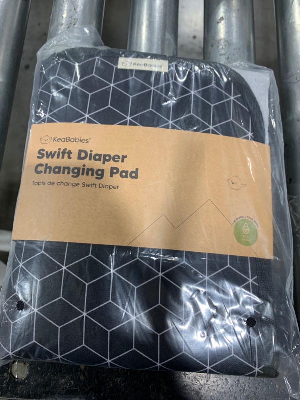 Photo 1 of Portable Diaper Changing Pad - Waterproof Foldable Baby Changing Mat - Travel Diaper Change Mat - Lightweight Changing Pads for Baby - Baby Changer - Machine Washable (Black Geo)