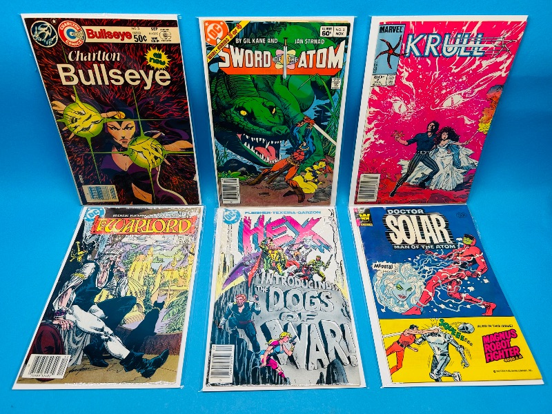 Photo 1 of 593001…6 vintage comics in plastic sleeves 