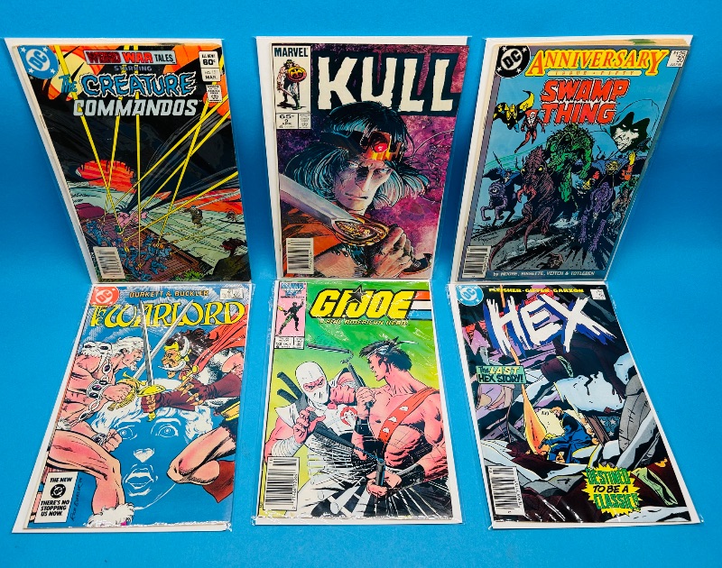 Photo 1 of 593002…6 vintage comics in plastic sleeves 