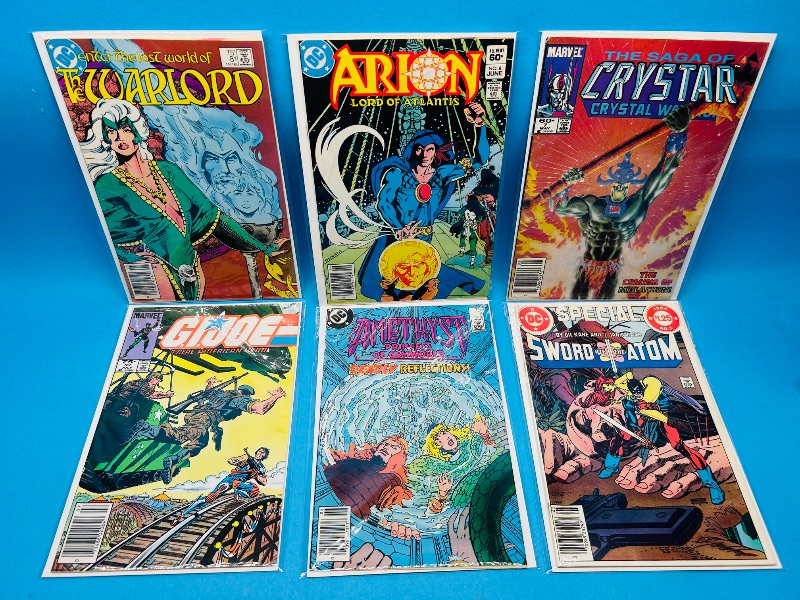 Photo 1 of 593006… 6 vintage comics in plastic sleeves 