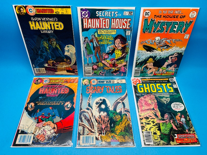 Photo 1 of 593007… 6 vintage horror comics in plastic sleeves 