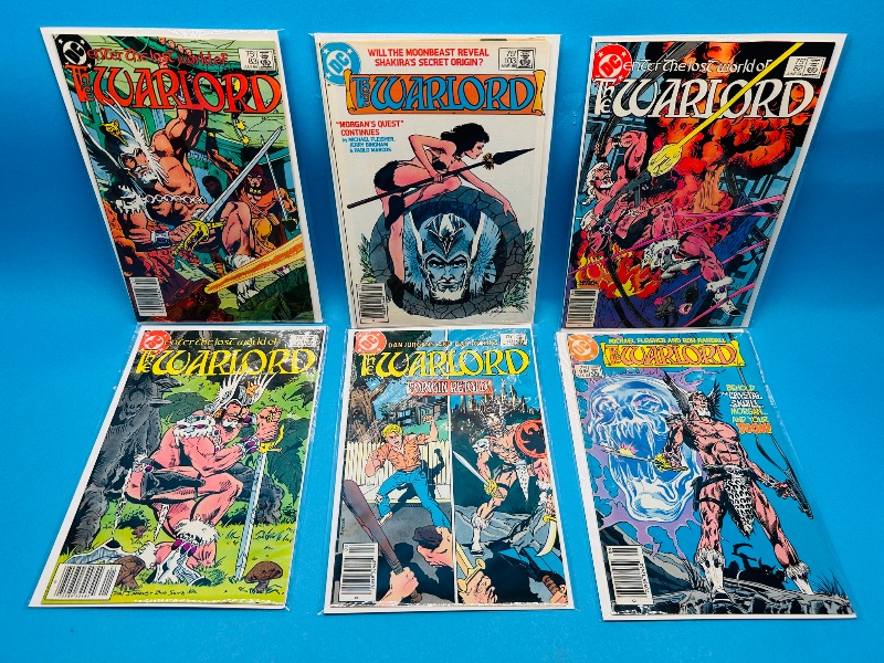 Photo 1 of 593010… 6 vintage warlord comics in plastic sleeves 