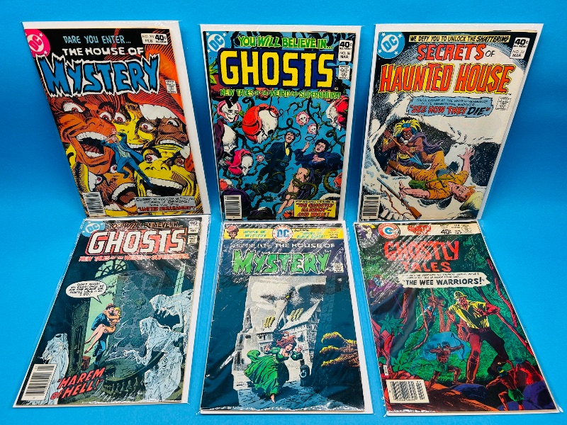 Photo 1 of 593014… 6 vintage horror comics in plastic sleeves 
