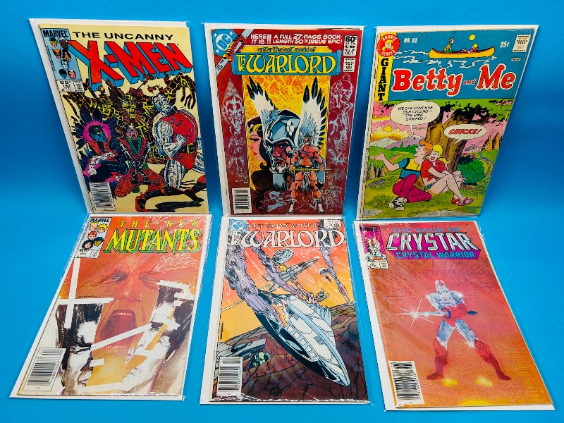 Photo 1 of 593015… 6 vintage comics in plastic sleeves 