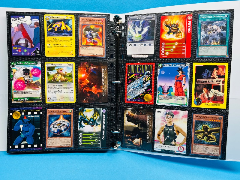 Photo 1 of 593016…final sale no returns/refunds-216 mixed character and game cards in binder 