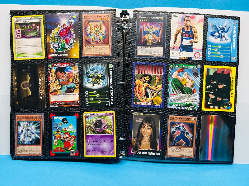 Photo 1 of 593016…final sale no returns/refunds-216 mixed character and game cards in binder 