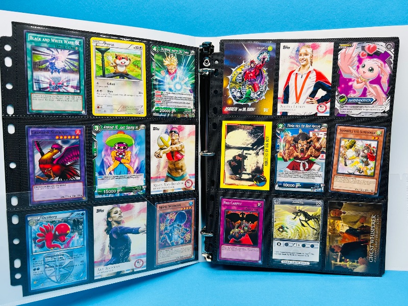 Photo 1 of 593016…final sale no returns/refunds-216 mixed character and game cards in binder 