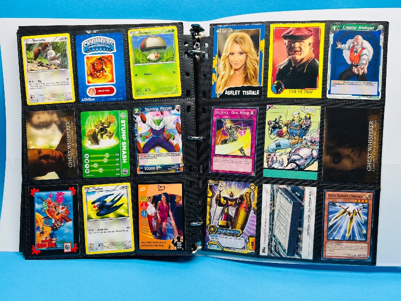 Photo 1 of 593016…final sale no returns/refunds-216 mixed character and game cards in binder 