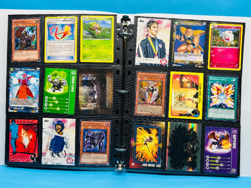Photo 1 of 593016…final sale no returns/refunds-216 mixed character and game cards in binder 