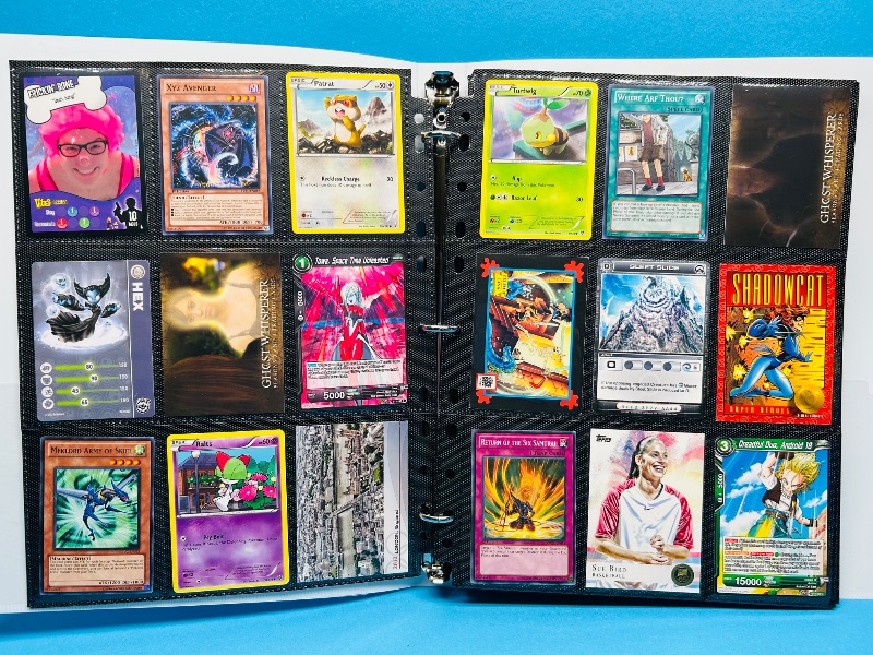 Photo 1 of 593016…final sale no returns/refunds-216 mixed character and game cards in binder 