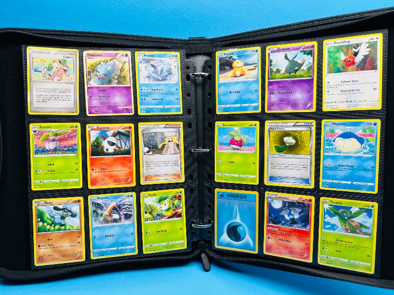 Photo 1 of 593018… final sale no returns/refunds180 mixed Pokemon cards in binder