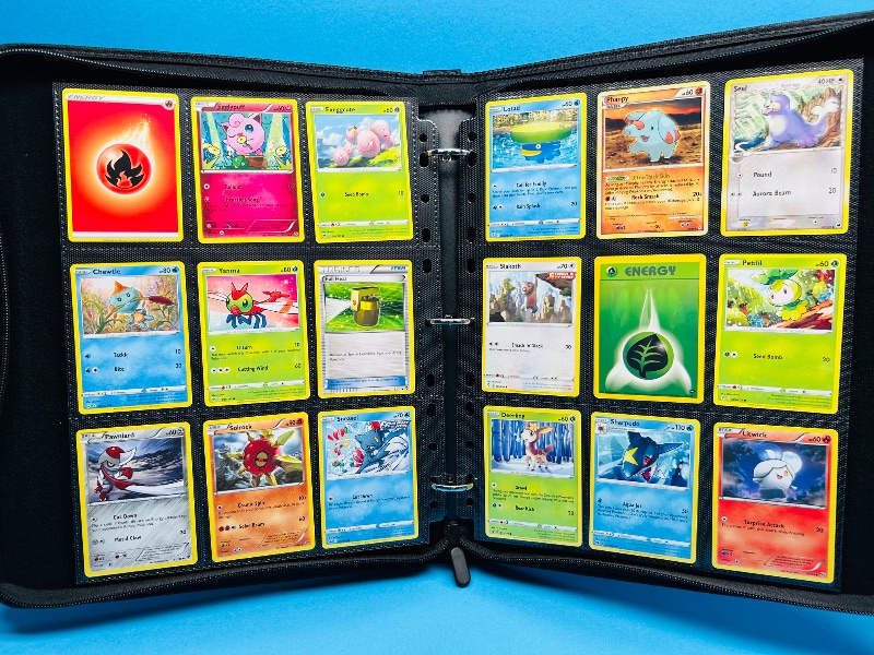 Photo 1 of 593018… final sale no returns/refunds180 mixed Pokemon cards in binder