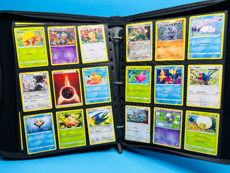 Photo 1 of 593018… final sale no returns/refunds180 mixed Pokemon cards in binder