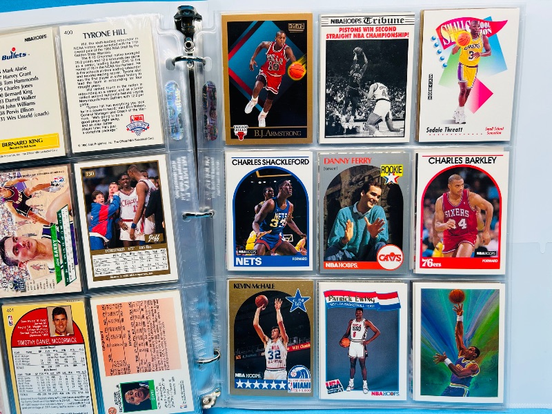 Photo 1 of 593019… final sale no returns/refunds-180 mixed basketball cards in binder 