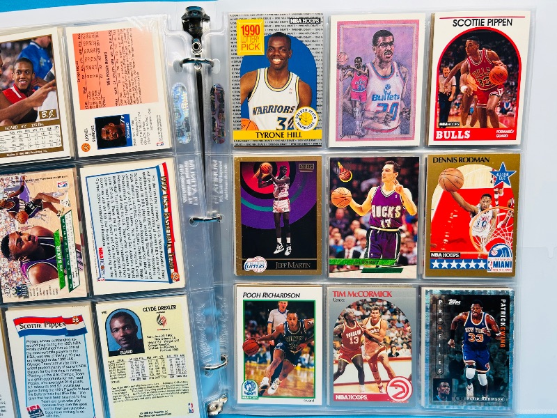 Photo 1 of 593019… final sale no returns/refunds-180 mixed basketball cards in binder 
