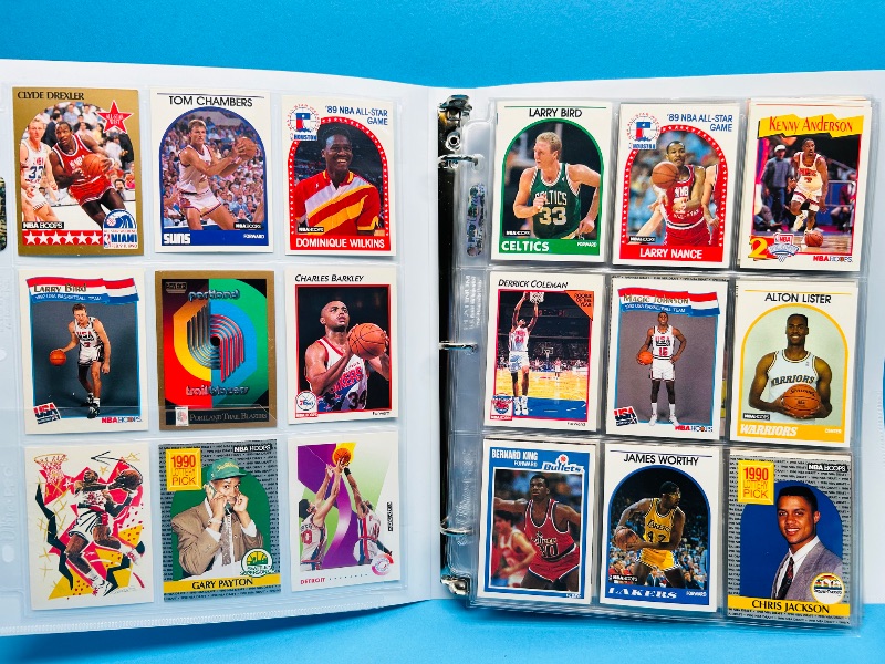 Photo 1 of 593019… final sale no returns/refunds-180 mixed basketball cards in binder