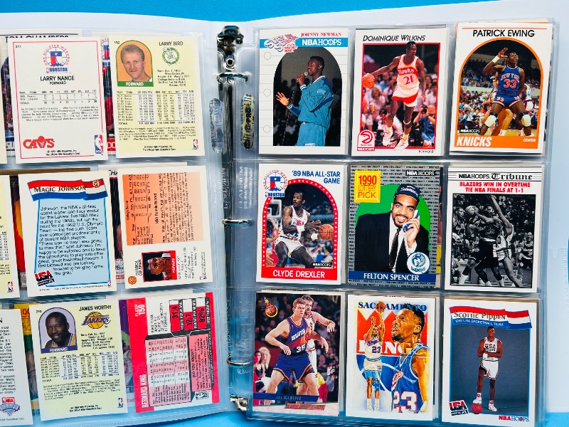 Photo 1 of 593019… final sale no returns/refunds-180 mixed basketball cards in binder 