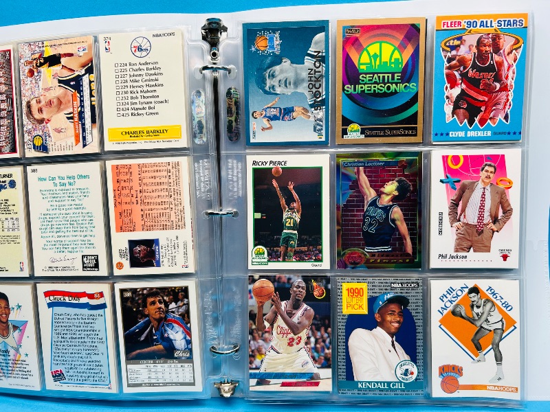 Photo 1 of 593019… final sale no returns/refunds-180 mixed basketball cards in binder 