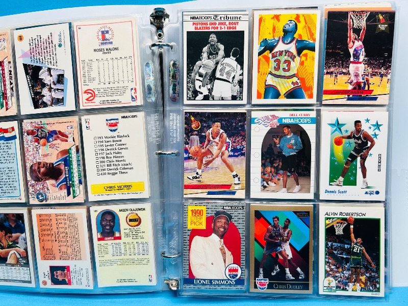 Photo 1 of 593019… final sale no returns/refunds-180 mixed basketball cards in binder 