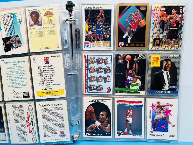 Photo 1 of 593019… final sale no returns/refunds-180 mixed basketball cards in binder 