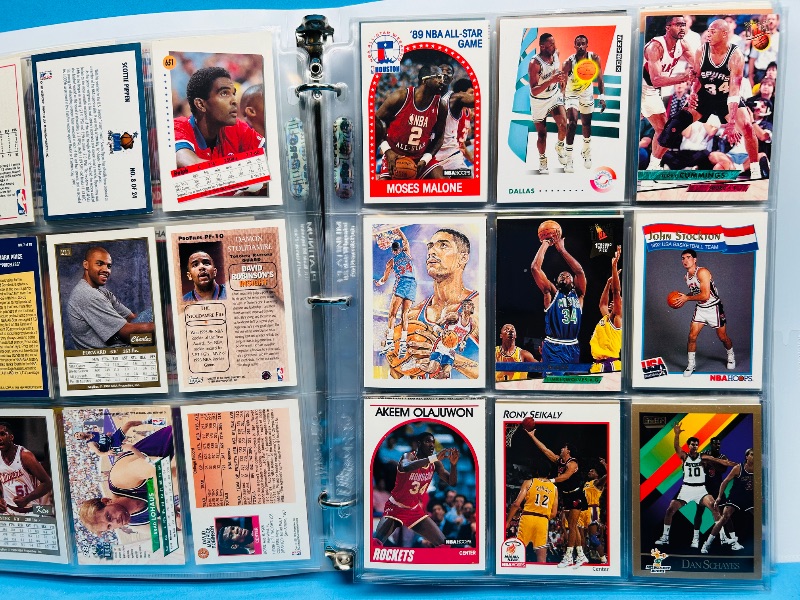 Photo 1 of 593019… final sale no returns/refunds-180 mixed basketball cards in binder 
