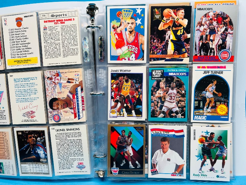 Photo 1 of 593019… final sale no returns/refunds-180 mixed basketball cards in binder 
