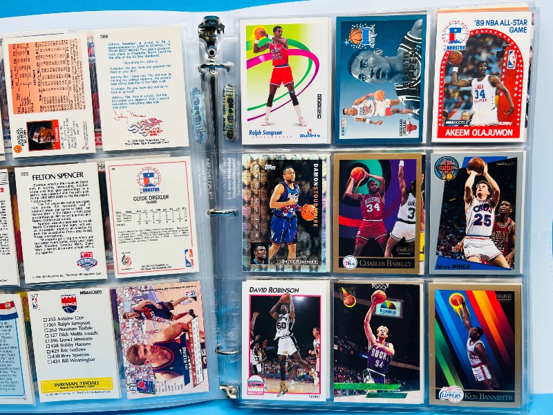 Photo 1 of 593019… final sale no returns/refunds-180 mixed basketball cards in binder 