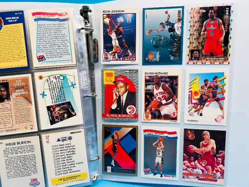 Photo 1 of 593019… final sale no returns/refunds-180 mixed basketball cards in binder 