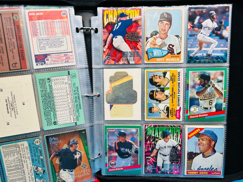 Photo 1 of 593020… final sale no returns/refunds-180 mixed baseball cards in binder 