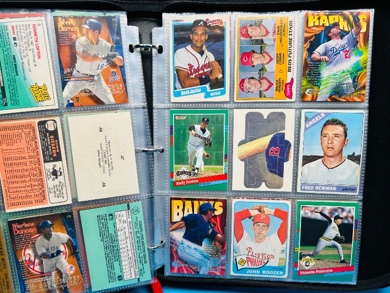 Photo 1 of 593020… final sale no returns/refunds-180 mixed baseball cards in binder 