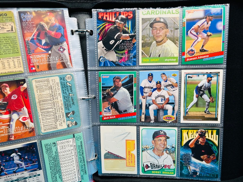 Photo 1 of 593020… final sale no returns/refunds-180 mixed baseball cards in binder 
