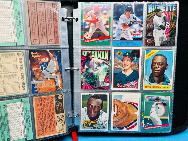Photo 1 of 593020… final sale no returns/refunds-180 mixed baseball cards in binder 