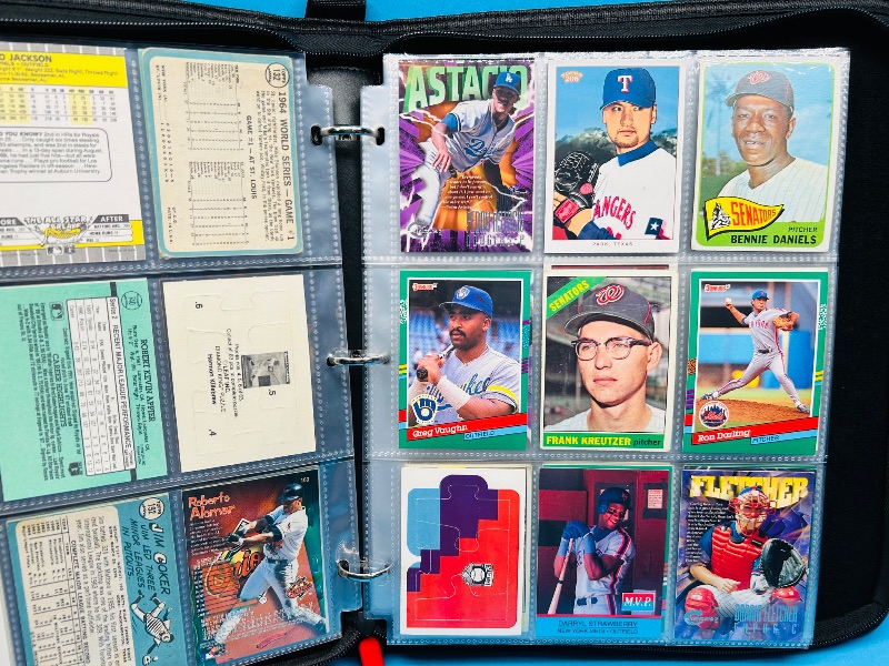Photo 1 of 593020… final sale no returns/refunds-180 mixed baseball cards in binder 