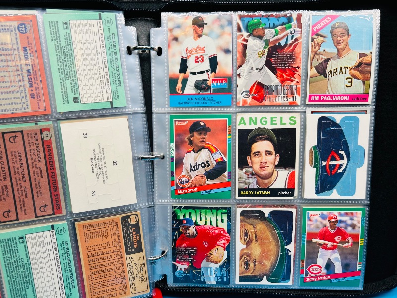 Photo 1 of 593020… final sale no returns/refunds-180 mixed baseball cards in binder 