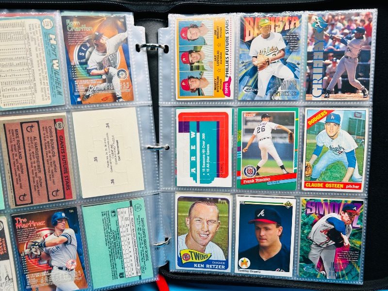 Photo 1 of 593020… final sale no returns/refunds-180 mixed baseball cards in binder 