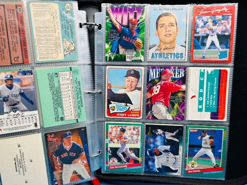 Photo 1 of 593020… final sale no returns/refunds-180 mixed baseball cards in binder 