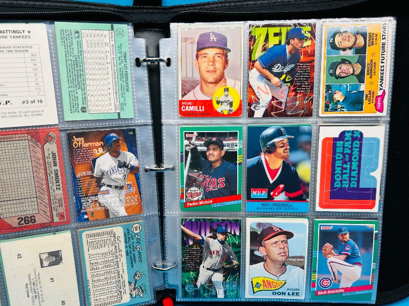 Photo 1 of 593020… final sale no returns/refunds-180 mixed baseball cards in binder 