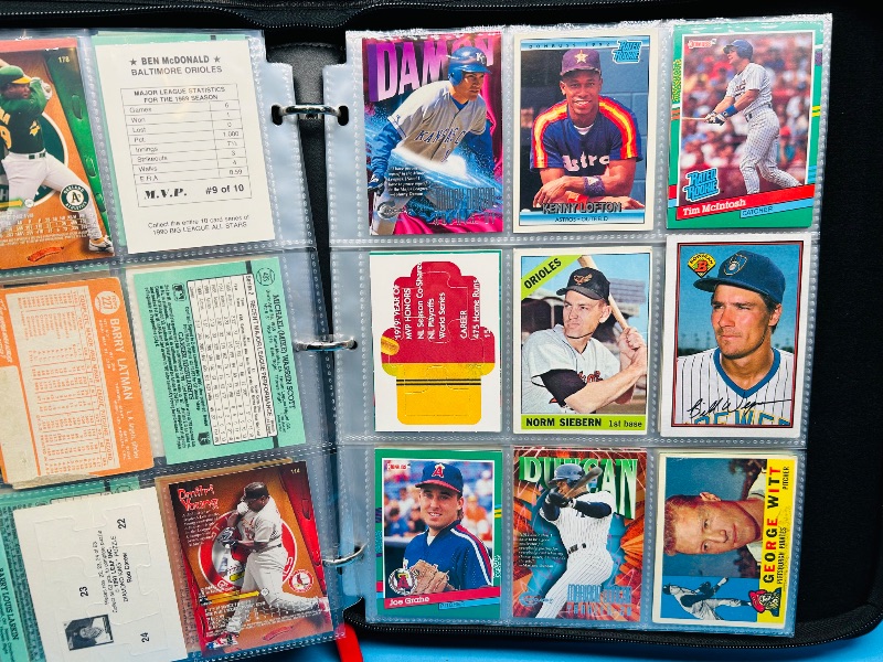 Photo 1 of 593020… final sale no returns/refunds-180 mixed baseball cards in binder 