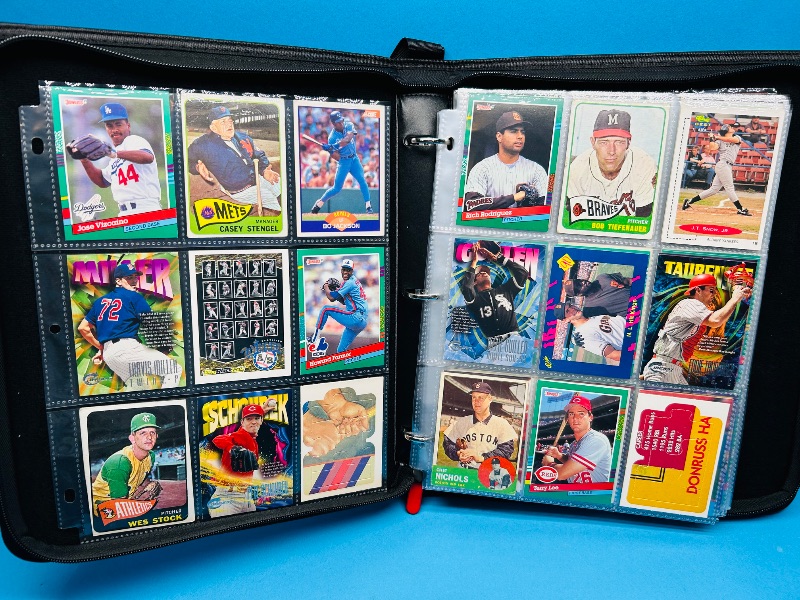 Photo 1 of 593020… final sale no returns/refunds-180 mixed baseball cards in binder 