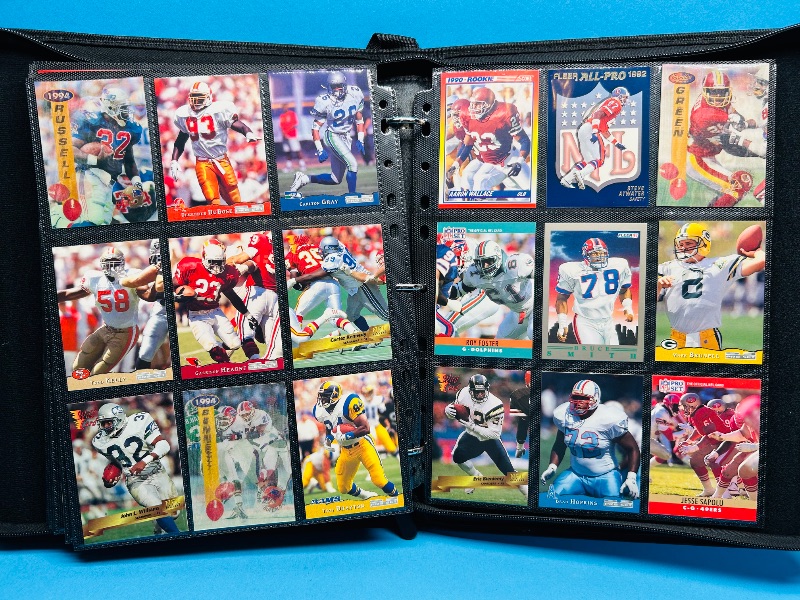 Photo 1 of 593021… final sale no returns/refunds-270 mixed football cards in binder 