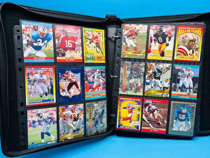 Photo 1 of 593021… final sale no returns/refunds-270 mixed football cards in binder