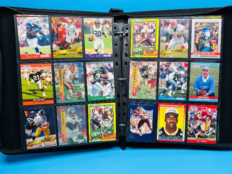Photo 1 of 593021… final sale no returns/refunds-270 mixed football cards in binder 