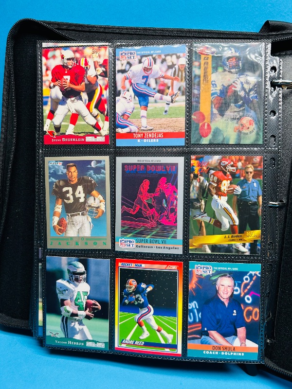 Photo 1 of 593021… final sale no returns/refunds-270 mixed football cards in binder 