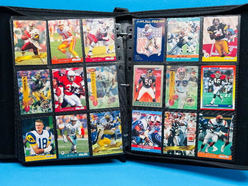 Photo 1 of 593021… final sale no returns/refunds-270 mixed football cards in binder 