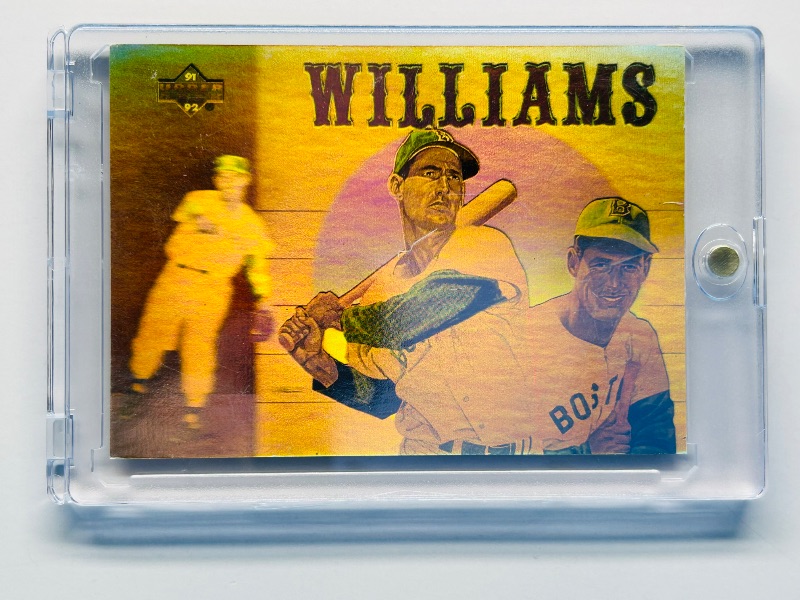 Photo 1 of 593026…hologram Ted Williams card HH2  in hard plastic case