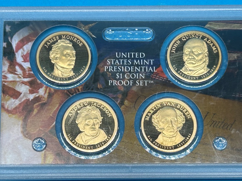 Photo 1 of 593041…US mint presidential $1 coin proof set