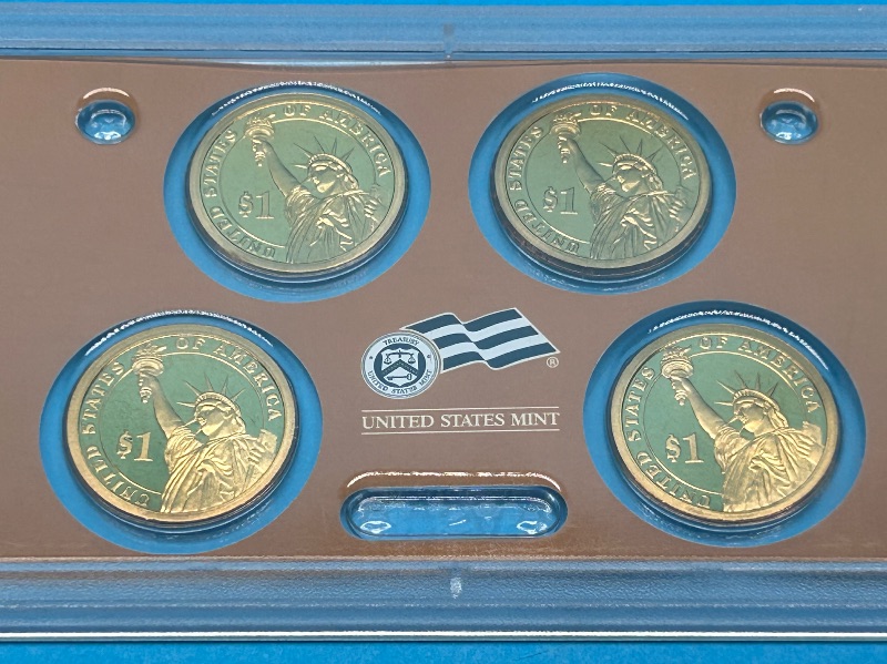 Photo 1 of 593041…US mint presidential $1 coin proof set
