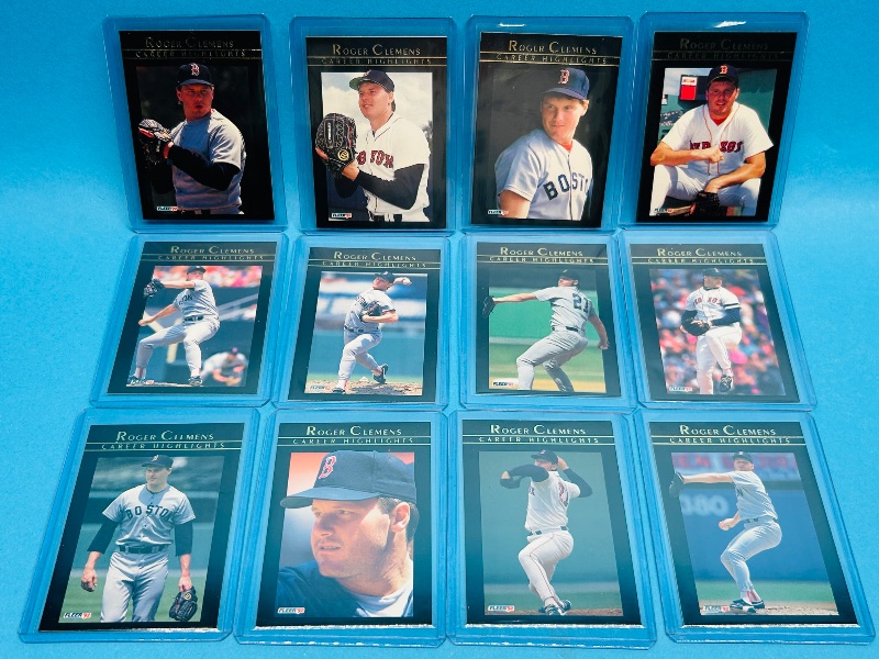 Photo 1 of 593044…12 Roger Clemens cards in hard plastic sleeves 