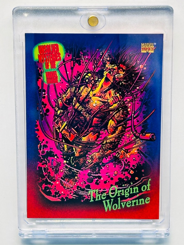 Photo 1 of 593050… Marvel the origin of Wolverine card 136 in hard plastic case